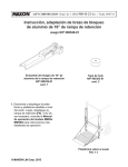 Instrucción, adaptación de brazo de bloqueo de aluminio
