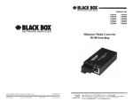 Miniature Media Converter 10/100 Switching