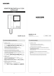 monitor b/n pantalla 4&rdquo; con auricular kocom