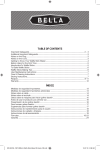 TABLE OF CONTENTS ÍNDICE