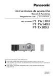 Instrucciones de operación PT-TW240U PT