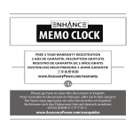MEMO CLOCK - Accessory Power