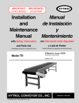 Model TR Parts List - Hytrol Conveyor Company, Inc.