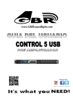 CONTROL 5 USB SPANISH MANUAL