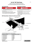 Far-Pul&reg; HD&reg; Belt Clamp ! WARNING ! PELIGRO