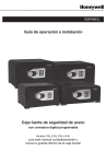 Gu&iacute;a de operaci&oacute;n e instalaci&oacute;n Caja fuerte de seguridad de acero