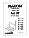 Manual de Operaci&oacute;n RC-2B RC-3B RC-4B RC-5B RC-6B