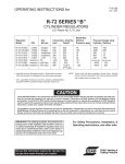 R-72 SERIES “B” CAUTION - ESAB Welding & Cutting Products