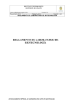 REGLAMENTO DE USO INTERNO DEL LABORATORIO
