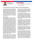 Tres fallas comunes en sistemas hidr&aacute;ulicos