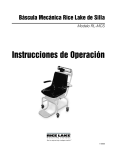 Instrucciones de Operación - Rice Lake Weighing Systems