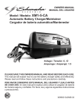 Model / Modelo: XM1-5-CA Automatic Battery Charger/Maintainer