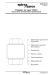 Purgador de vapor TSS21 1. Información general de