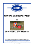 BP-4™/BP-2.5™ (Mochila) - Electrostatic Spraying Systems