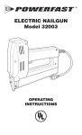 ELECTRIC NAILGUN Model 32003