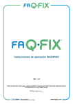 Instrucciones de operación FA Q•FIX®