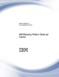 IBM Marketing Platform Tablas del sistema