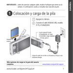 Colocación y carga de la pila