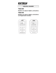 TKG100 TKG150 - Extech Instruments