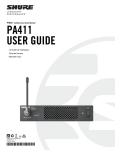 PA411 Antenna Combiner User Guide (English)