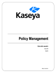 Policy Management Guía del Usuario