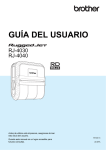 GUÍA DEL USUARIO RJ-4030/RJ-4040