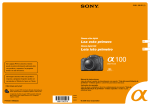 câmera sony alpha.100