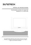 TELEVISOR LCD DE 15" CON TDT MODELO:TL-1501D-NV