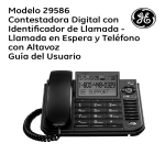 Modelo 29586 Contestadora Digital con Identificador de Llamada