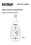 GU&Iacute;A DEL USUARIO Hygro-Term&oacute;metro Modelo RH10