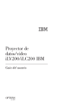 Proyector de datos/v&iacute;deo iLV200/iLC200 IBM: Gu&iacute;a del usuario
