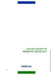GUÍA DEL USUARIO DE NOKIA PC SUITE 6.41