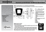 Guía de instalación rápida Reproductor portátil HD Radio