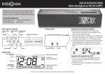 Guía de instalación rápida Radio reloj digital con FM I NS
