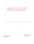 Keysight U1251B y U1252B Multímetro digital portátil