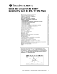 Guía del usuario de Cabri Geometry con TI.89 / TI.92 Plus
