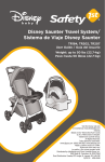 Disney Saunter Travel System/ Sistema de Viaje Disney Saunter