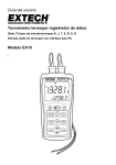 Guía del usuario Termómetro termopar registrador