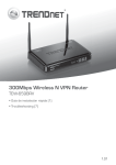 300Mbps Wireless N VPN Router