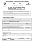 Formulario del Sector Servicios Prestados a Empresas.