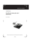 Hornilla de inducci&oacute;n de 4 elementos
