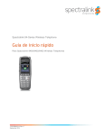 Guía de inicio rápido Para Spectralink 8450/8452/8453 Wireless