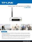 Router Client / AP Inalámbrico de 150Mbps TL