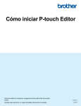 Cómo iniciar P-touch Editor