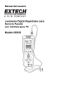 Manual del usuario Luxómetro Digital Registrador para Servicio