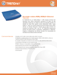 Enrutador módem ADSL/ADSL2+ Ethernet