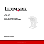 Guía del usuario y de instalación del clasificador C910