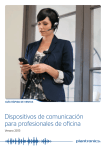 Dispositivos de comunicación para profesionales de oficina