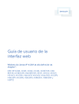 Gu&iacute;a de usuario de la interfaz web