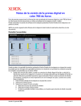 Notas de la versión de la prensa digital en color 700 de Xerox